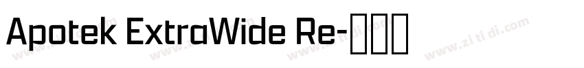 Apotek ExtraWide Re字体转换